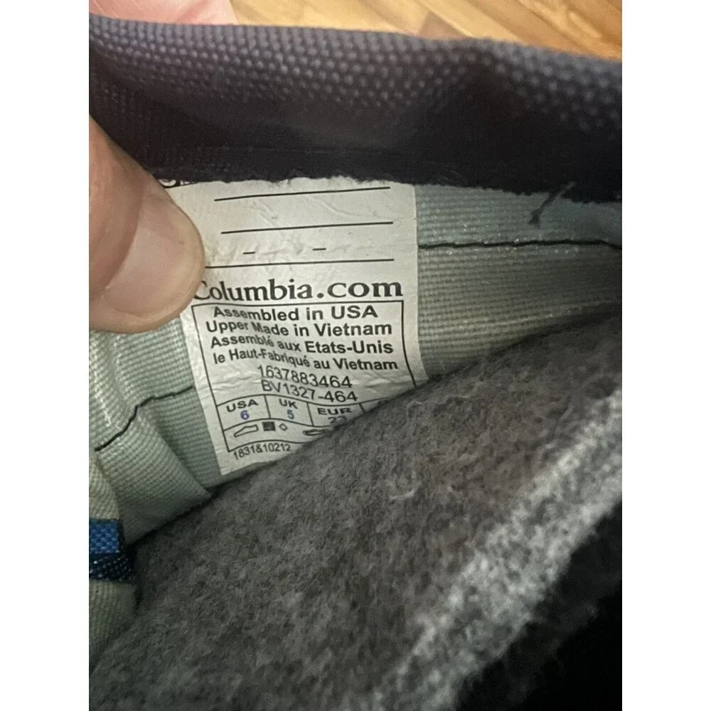 Columbia Toddler Powderbug Plus ll Waterproof Winter Snow BootsBlue Gray Size 6 - Picture 7 of 7